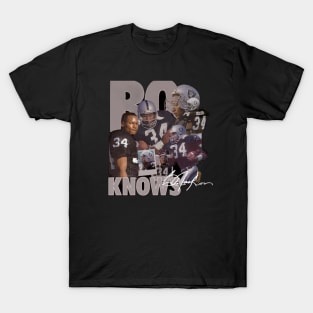 Bo Knows Raiders Vintage Tee T-Shirt